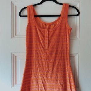 Vintage Summer Striped Mini Towel Dress